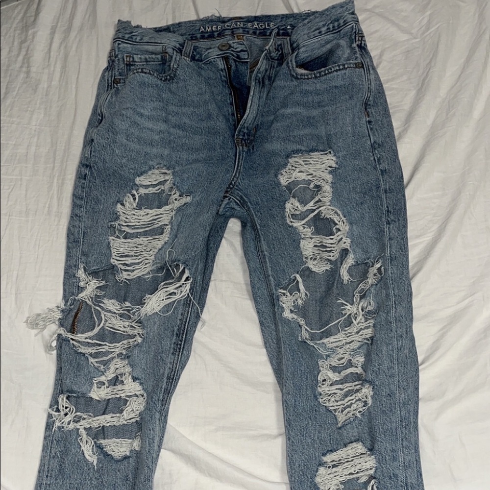 ripped mom jeans